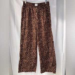 Anthropologie The Wren boxer sleep pajama pants in leopard print Size M